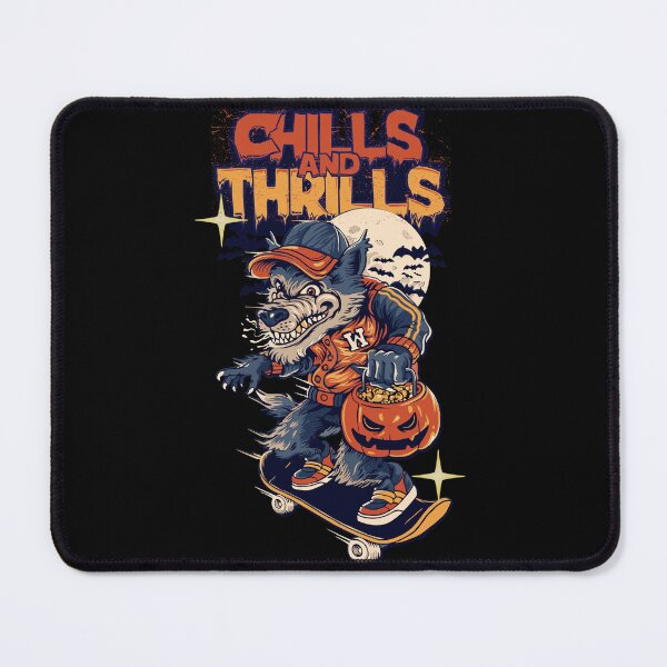 Item preview, Chills and Thrills Werewolf Skater - Retro Halloween Graphic Design designed and sold by ConfuseLab Shop.