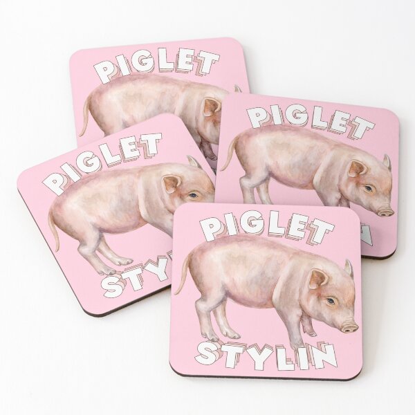 Item preview, Piglet Stylin Watercolour Pig designed and sold by pUNKnown.