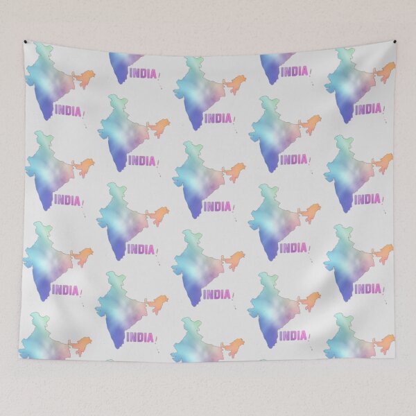 Item preview, Colorful India Map – Vibrant Cultural Pride designed and sold by mashmosh.