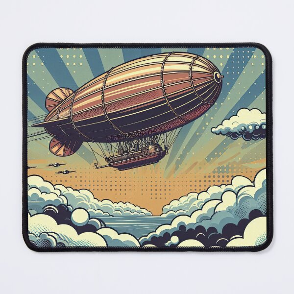 Item preview, Steampunk Airship Pop Art Style designed and sold by artofuniverse.