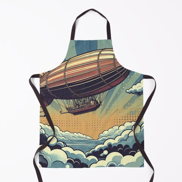Item preview, Steampunk Airship Pop Art Style designed and sold by artofuniverse.