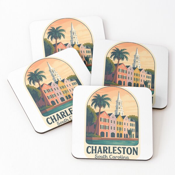 Item preview, Rainbow Row and Church Steeple, Charleston South Carolina designed and sold by Aryabek.