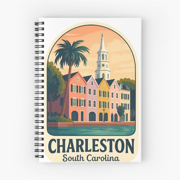 Item preview, Rainbow Row and Church Steeple, Charleston South Carolina designed and sold by Aryabek.