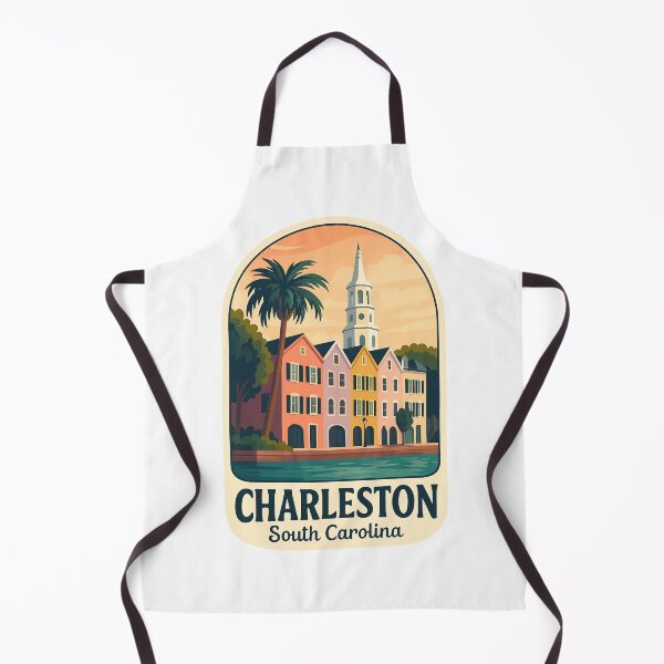 Item preview, Rainbow Row and Church Steeple, Charleston South Carolina designed and sold by Aryabek.