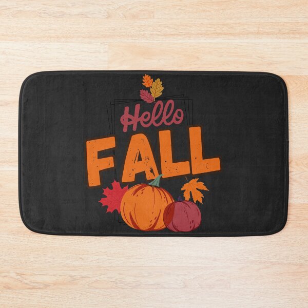 Item preview, Hello Fall Pumpkins - Autumn Leaves Season Graphic Design designed and sold by ConfuseLab Alt.