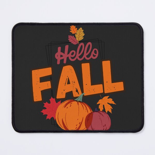 Item preview, Hello Fall Pumpkins - Autumn Leaves Season Graphic Design designed and sold by ConfuseLab Alt.