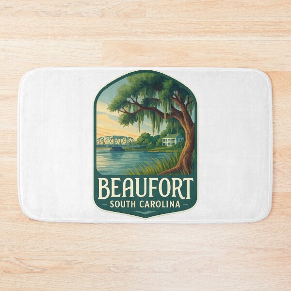 Item preview, Beaufort Riverfront with Woods Memorial Bridge, South Carolina designed and sold by Aryabek.
