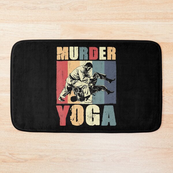 Item preview, Retro Brazilian Jiu Jitsu Murder Yoga Funny Bjj Martial Arts designed and sold by JosephineSarah.