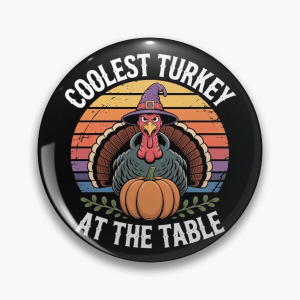 Item preview, Coolest Turkey At The Table Thanksgiving Fall Holiday  designed and sold by RuthGAArt.