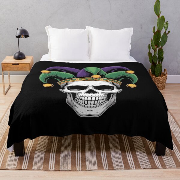 Item preview, Mardi Gras Skull Jester Hat Funny Parade Costume designed and sold by Moxizz.