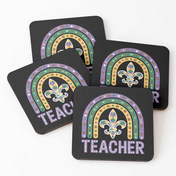 Item preview, Mardi Gras Teacher Rainbow Funny Mardi Gras Teachers designed and sold by Moxizz.