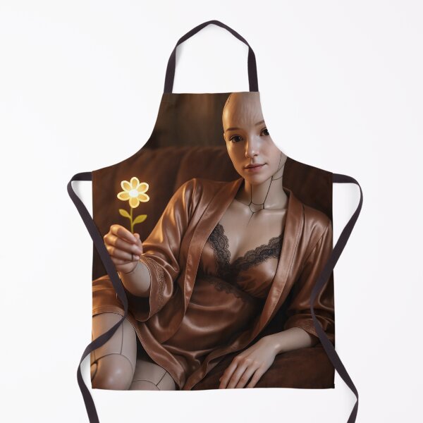 Item preview, Android in silk robe presenting glowing flower designed and sold by CathryneDelamort.