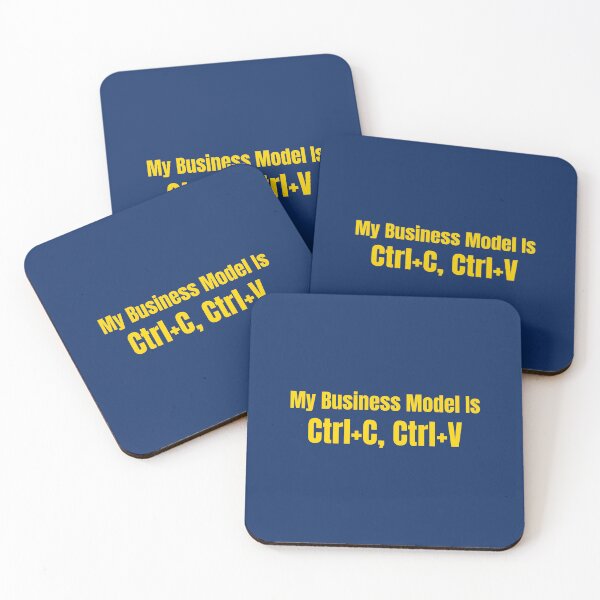 Item preview, My Business Model Is Ctrl C Ctrl V | Funny Entrepreneur Tech Humor Gift designed and sold by HustleHardCo.