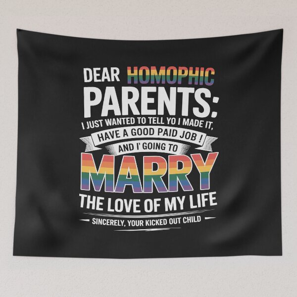 Item preview, LGBT Funny Gay Lesbian Bisexual Homophobic Parents designed and sold by GaryBellcvbnb.