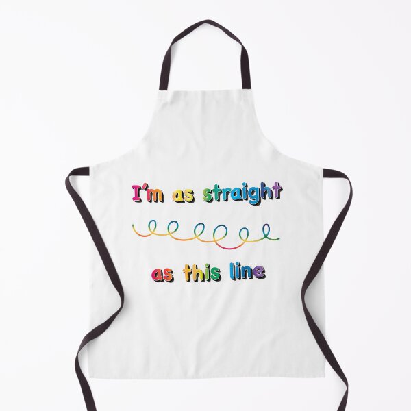 Item preview, I'm as straight as this line designed and sold by TheMeme-Machine.