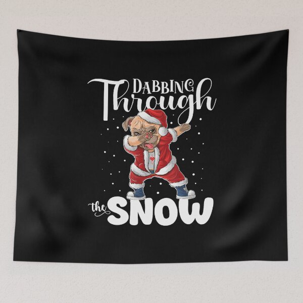 Item preview, Funny Dog Dabbing Through The Snow Christmas Holiday Cute designed and sold by MarianMartha.