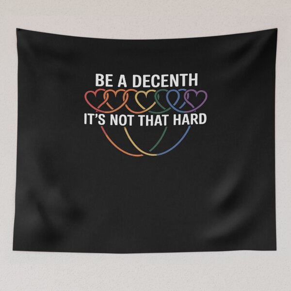 Item preview, LGBT Heart Retro Be A Decent Human It's Not That Hard designed and sold by GaryBellcvbnb.