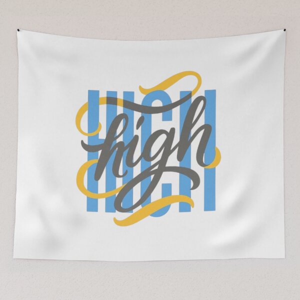 Item preview, High Vibes Typography – Modern Bold Script Streetwear Design designed and sold by GloboStyle Design .