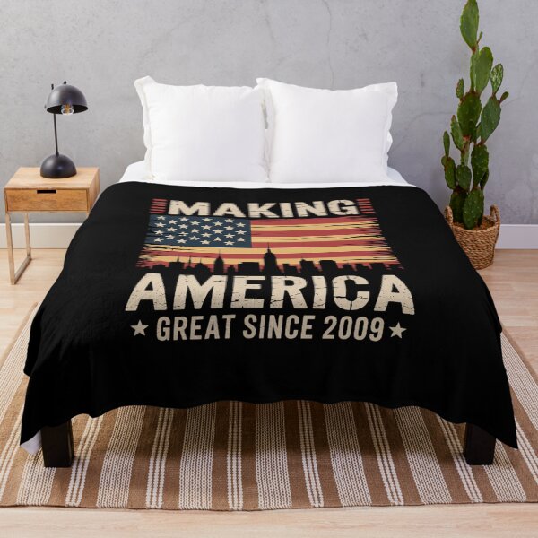 Item preview, Making America Great Since 2009 Retro Birthday USA Flag designed and sold by VasilisLamArt.