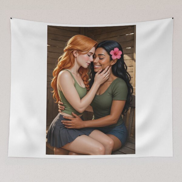 Item preview, Rowan x Shanti green tops plumeria generous love designed and sold by CathryneDelamort.