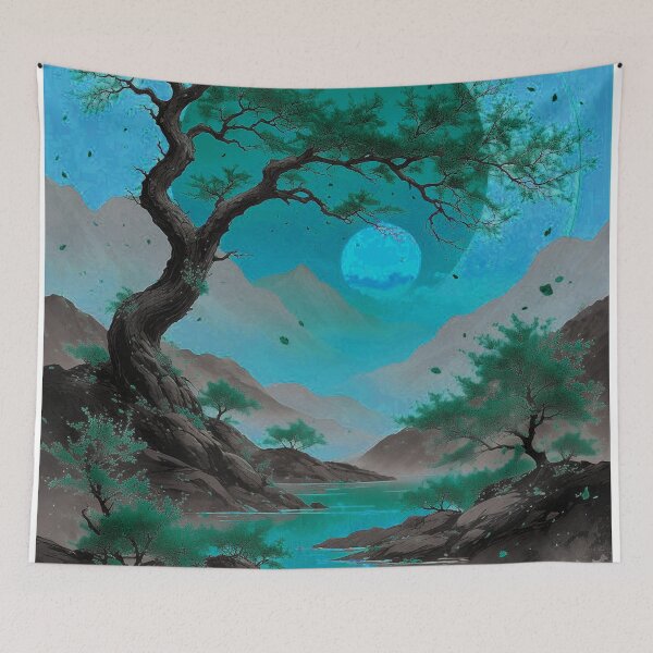 Item preview, Mystical Moonlit Landscape designed and sold by DavidePoggio.