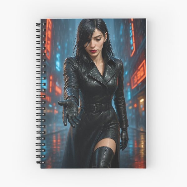 Item preview, Cassandra Kaine black leather rain generosity designed and sold by CathryneDelamort.