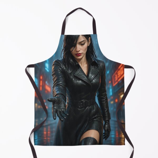 Item preview, Cassandra Kaine black leather rain generosity designed and sold by CathryneDelamort.
