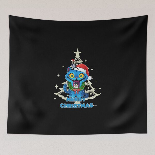 Item preview, Blue Tiger and Bird with christmas tree designed and sold by DillonHuerta.