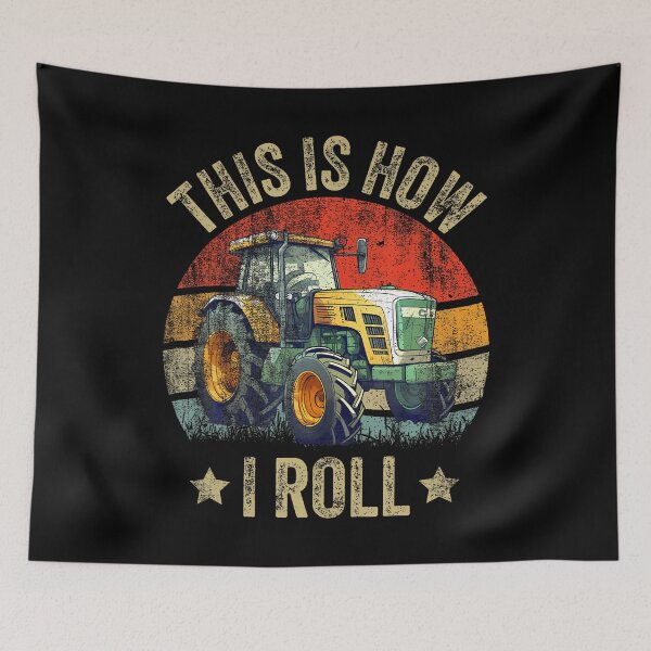 Item preview, Funny Retro Vintage Farming This Is How I Roll Tractor designed and sold by FlorenceNorma.