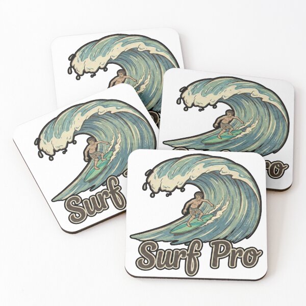 Item preview, Surf Pro - Vintage Retro Surfing Wave Illustration designed and sold by Elderlight Studio - L. Vlashev.