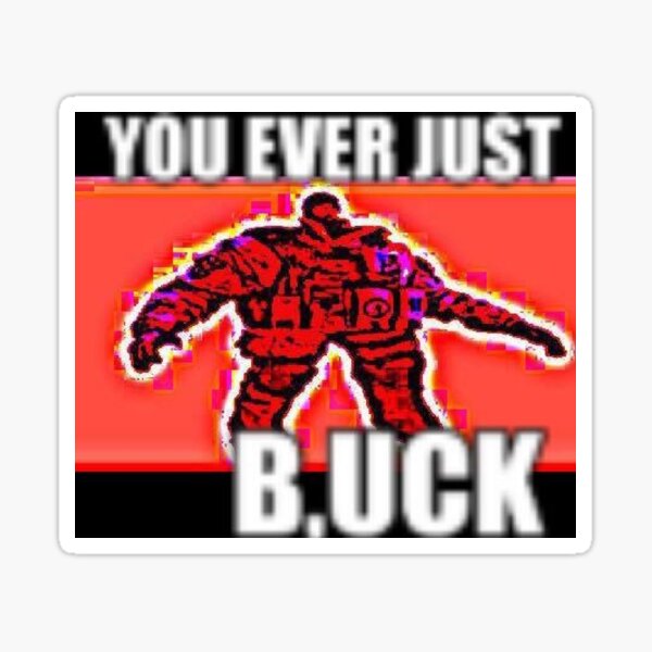 YOU EVER JUST B,UCK Sticker