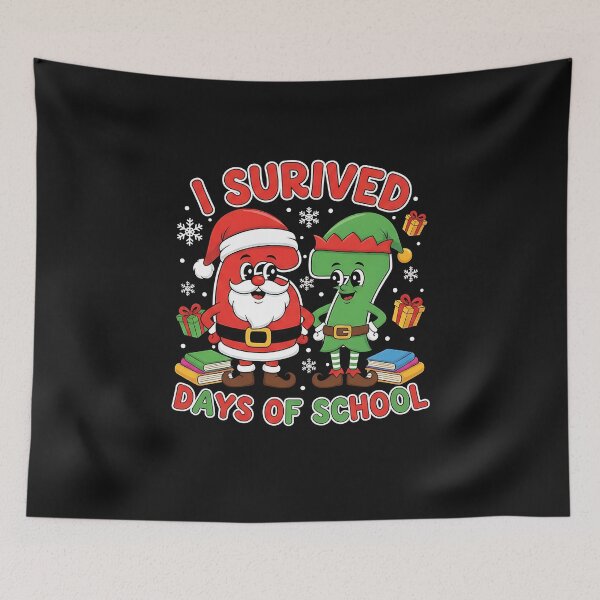 Item preview, I Survived 67 Days Of School Six Seven Christmas Santa Elf designed and sold by TalalosART.