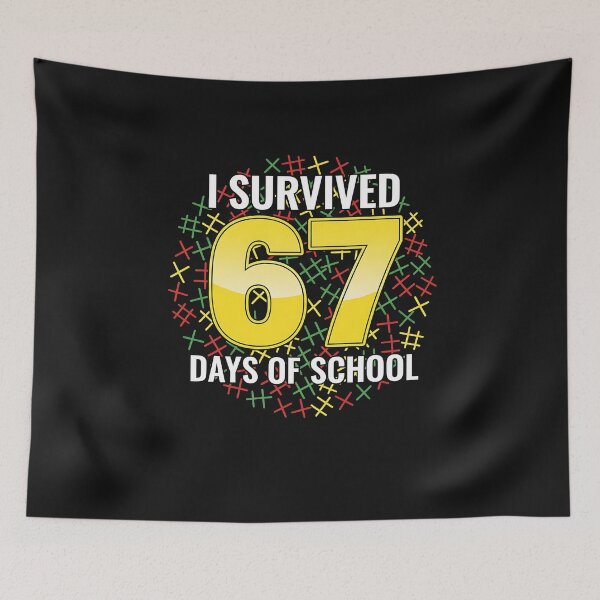 Item preview, I Survived 67 Days of School Tally Marks designed and sold by TalalosART.
