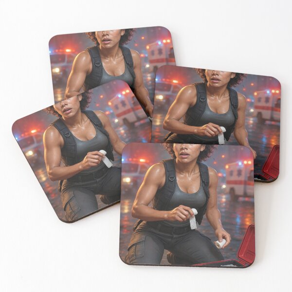 Item preview, Sarah Duvall tactical gear generous aid wet street designed and sold by CathryneDelamort.