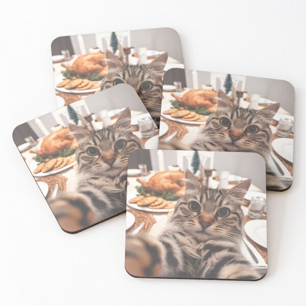 Item preview, Funny Thanksgiving Cat Selfie designed and sold by Examp1887.