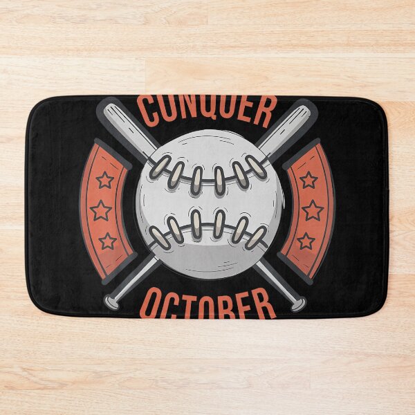 Item preview, Conquer October Retro Baseball Playoff Postseason designed and sold by JeneMindy.