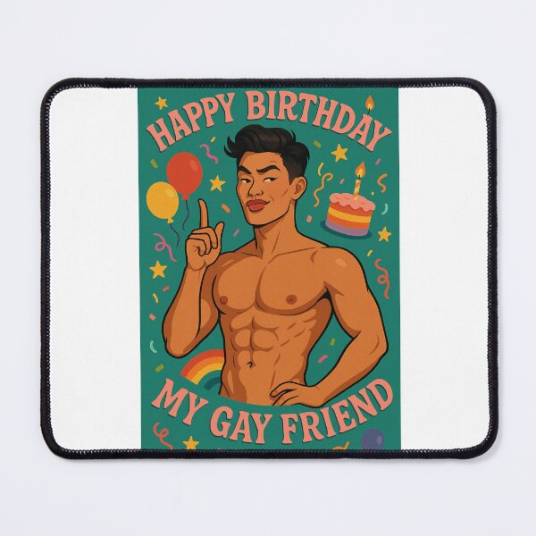Item preview, Funny Birthday Card for Gay Friend with Rainbow Pride designed and sold by Aryabek.