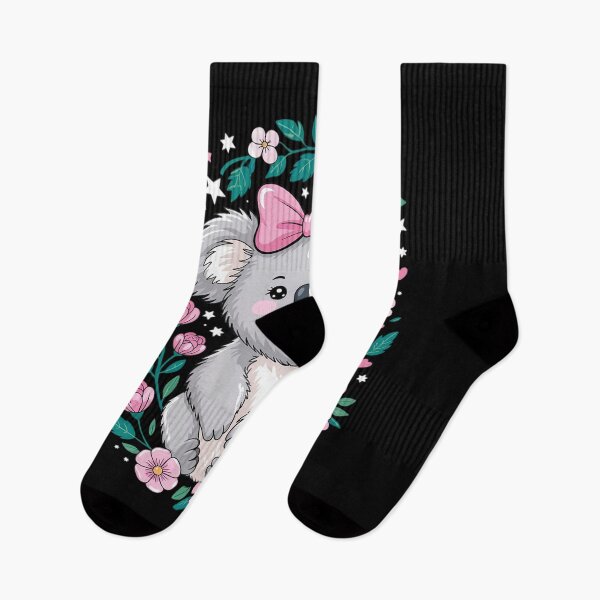Item preview, Koala Bear Floral Pink Bow for Wildlife Animal Rescuers  designed and sold by RoyTill0Art.