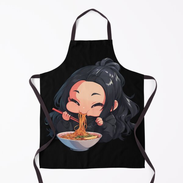 Item preview, Sae Niijima Persona 5 Game Anime Girl Kawaii Ramen Black Chibi Noodles designed and sold by Raslbazola.