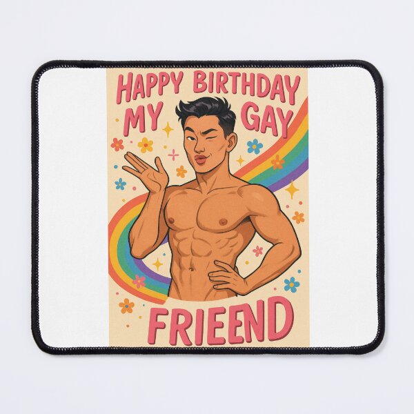 Item preview, Playful Rainbow Birthday Card for Fabulous Gay Friend designed and sold by Aryabek.