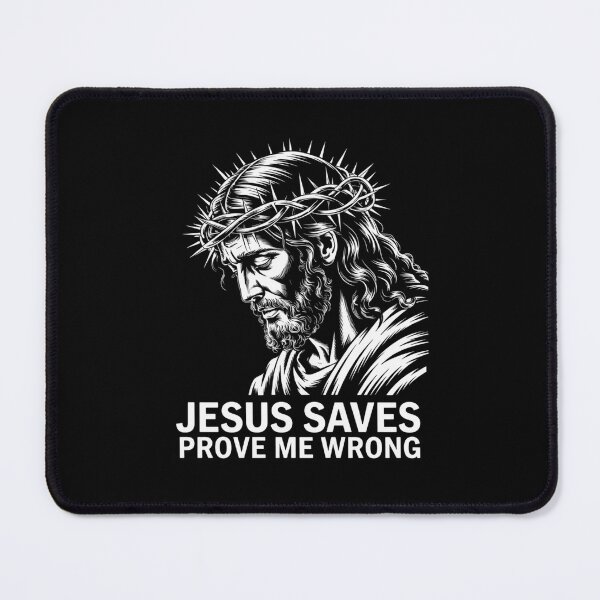 Item preview, Jesus Saves, Prove Me Wrong Christian Faith Patriotic  designed and sold by VasilisLamArt.