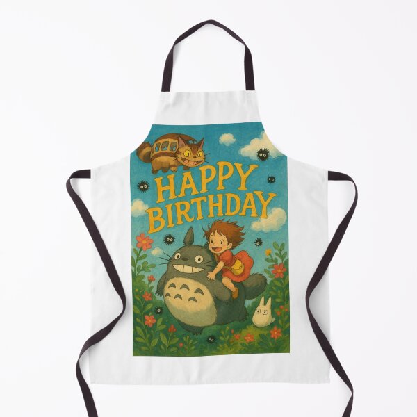 Item preview, Happy Birthday Card with Totoro and Catbus designed and sold by Aryabek.