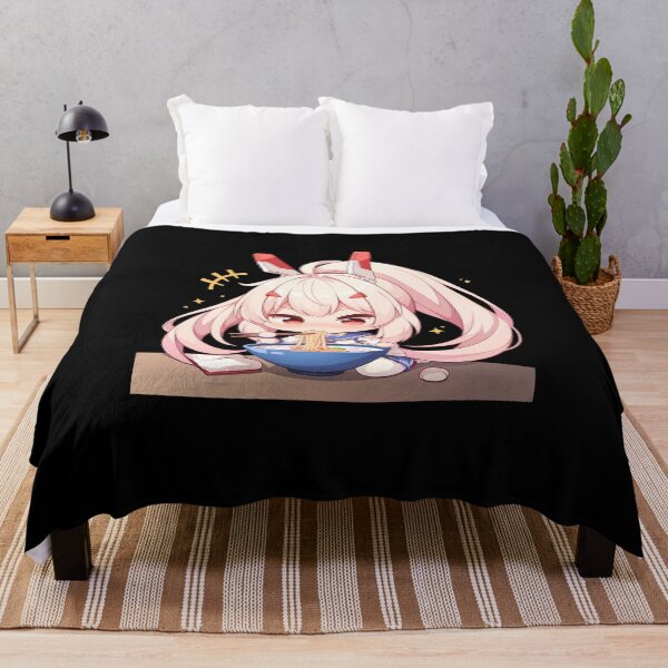 Item preview, Ayanami Azur Lane Anime Girl Kawaii Ramen White Chibi Bunny Noodles designed and sold by Raslbazola.