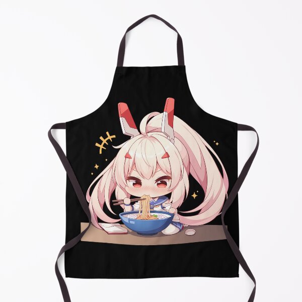 Item preview, Ayanami Azur Lane Anime Girl Kawaii Ramen White Chibi Bunny Noodles designed and sold by Raslbazola.