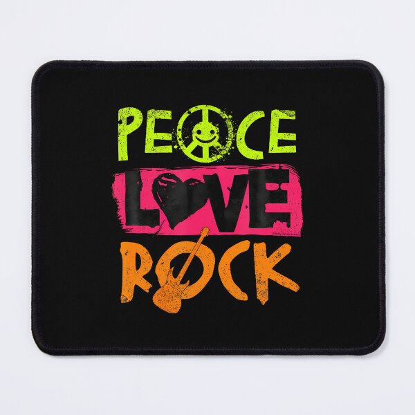 Item preview, Peace Love Rock Guitar Concert Band Rock Music designed and sold by CharlotteSandra.