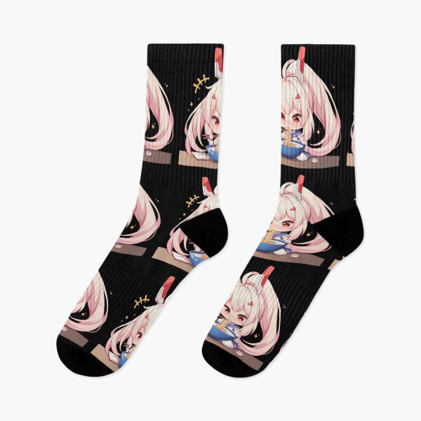 Item preview, Ayanami Azur Lane Anime Girl Kawaii Ramen White Chibi Bunny Noodles designed and sold by Raslbazola.