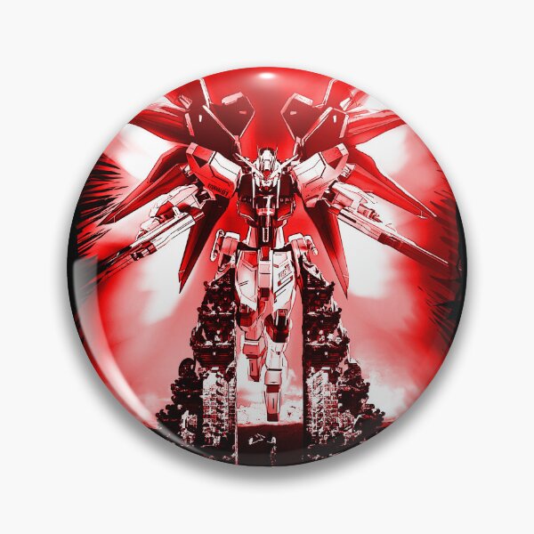 Item preview, red frame freedom gundam seed in bali illustration  designed and sold by sabartgunpla.