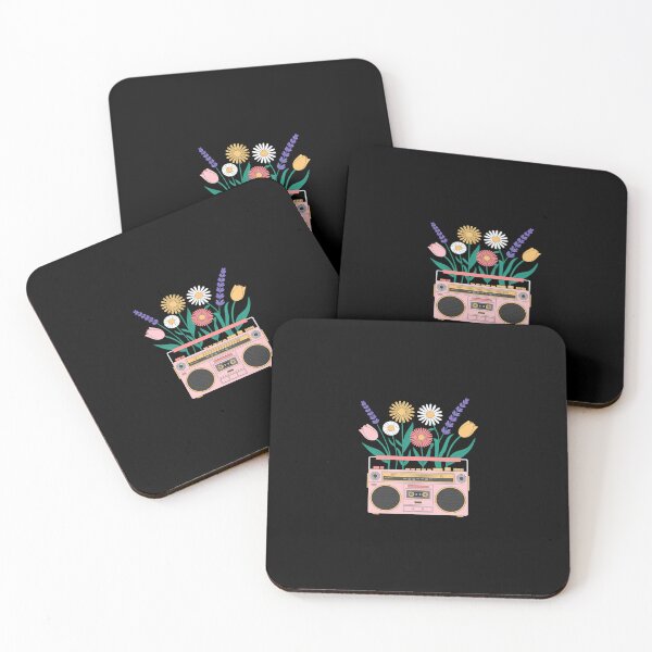Item preview, Boombox with Colorful Flowers Music Lover designed and sold by LittleDame.