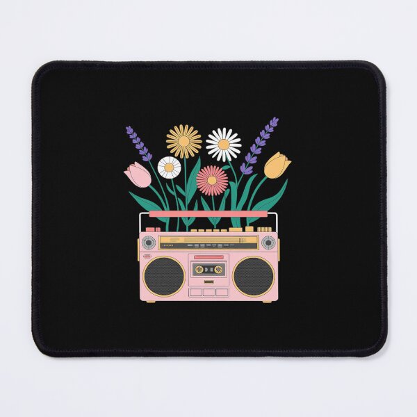 Item preview, Boombox with Colorful Flowers Music Lover designed and sold by LittleDame.