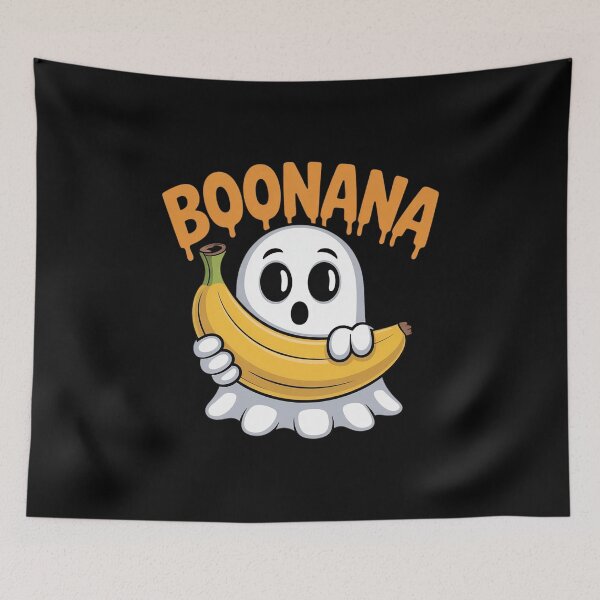 Item preview, Boonana - Spooky Halloween Banana Ghost designed and sold by LittleDame.